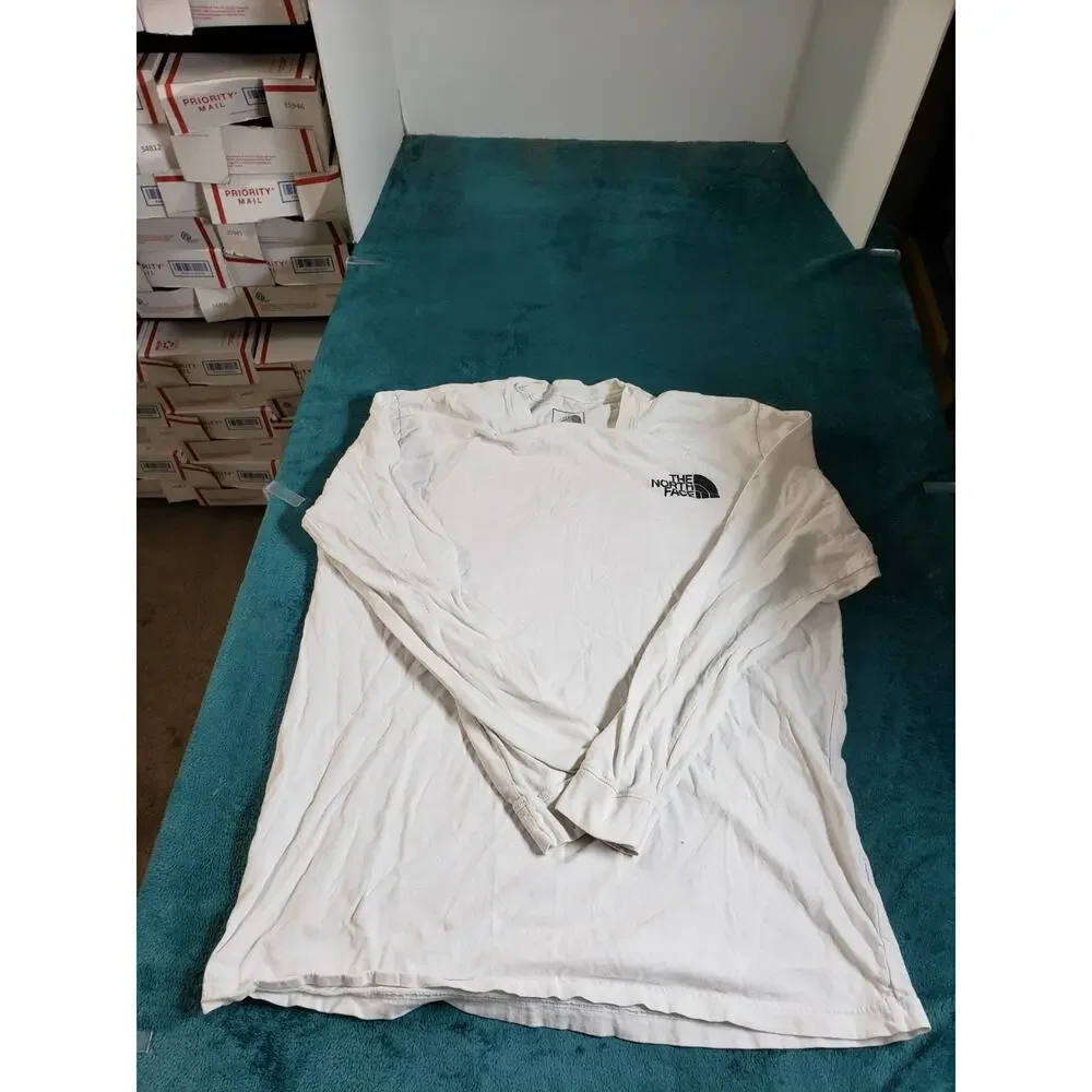 The North Face Shirt Size Large Mens White Long Sleeve Work Outdoors Comfort